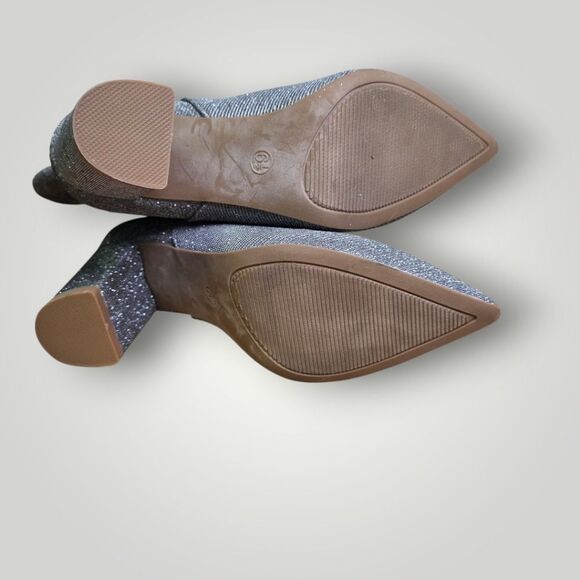 MIA Gypsi Glitter Western Boots Silver Size 6.5M - Picture 5 of 7